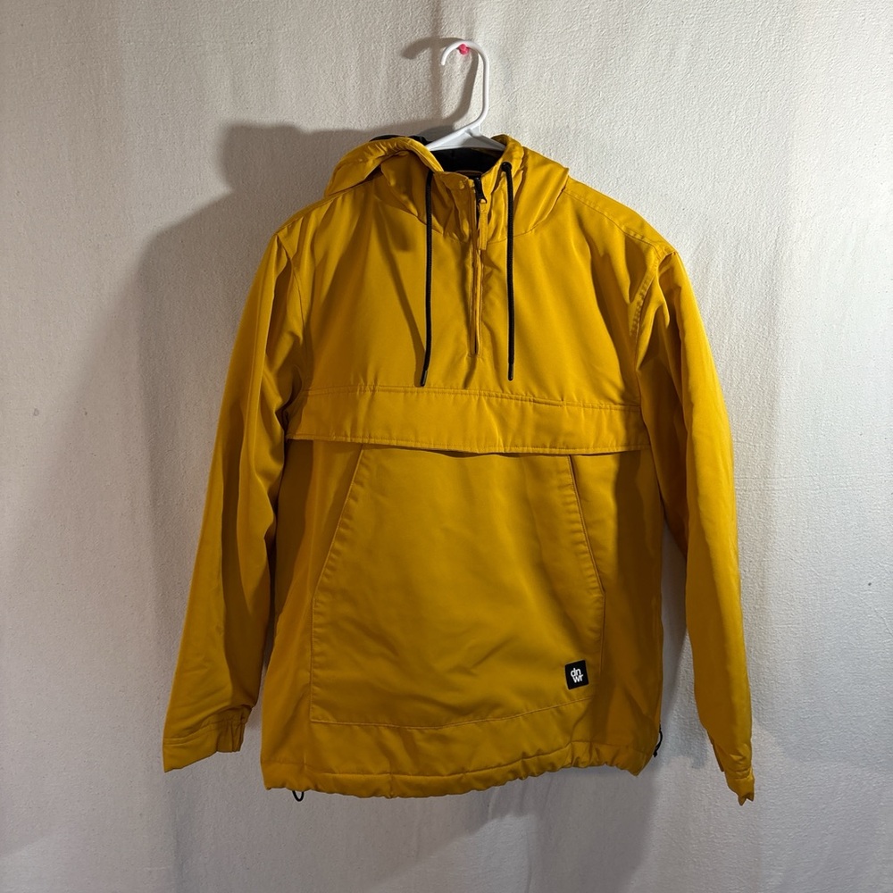 Zara Mustard Yellow Hooded Windbreaker